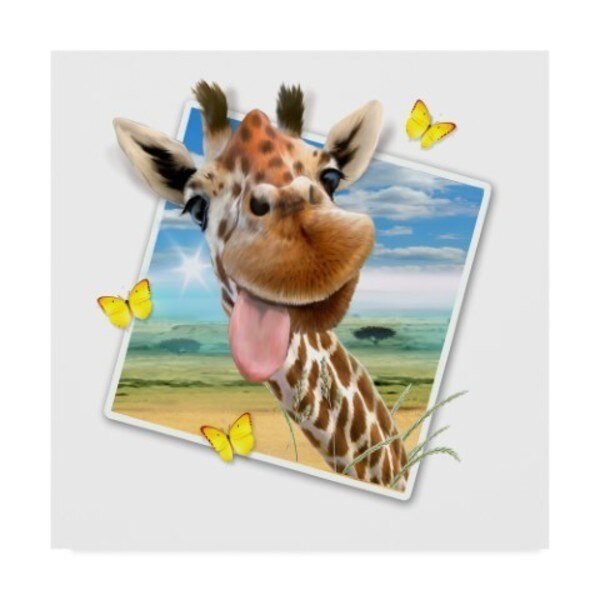 Howard Robinson 'Giraffe Picture' Canvas Art, 14x14, Trademark Fine Art, Mfr#: ALI24058-C1414GG